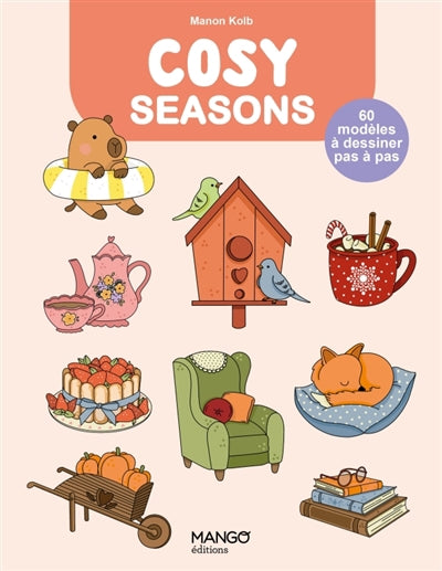 COZY SEASONS  60 MODELES A DESSINER PAS A PAS