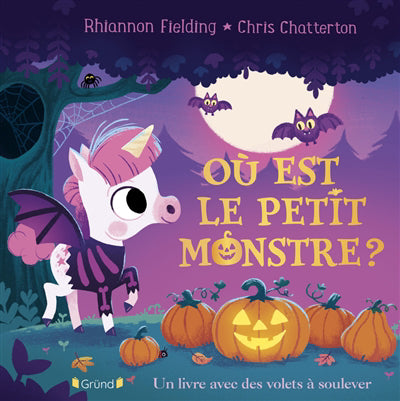 OU EST LE PETIT MONSTRE  UN LIVRE AVEC DES VOLETS  A SOULEVER