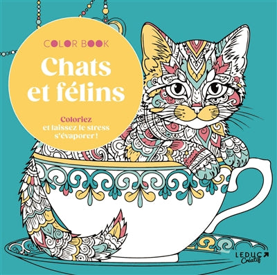 COLOR BOOK  CHATS ET FELINS