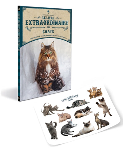 LIVRE EXTRAORDINAIRE DES CHATS   EDITION SPECIALE (STICKER