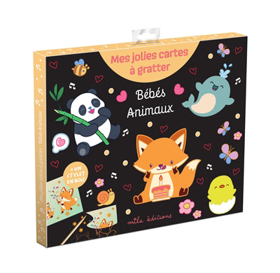 BEBES ANIMAUX  MES JOLIES CARTES A GRATTER