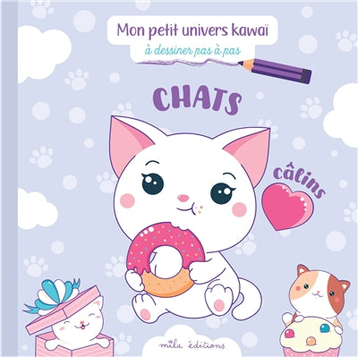 CHATS CALINS  MON PETIT UNIVERS CALINS A DESSINER EN PAS A P