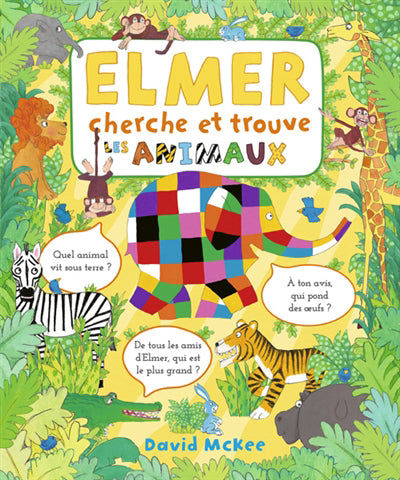 ELMER CHERCHE ET TROUVE :LES ANIMAUX