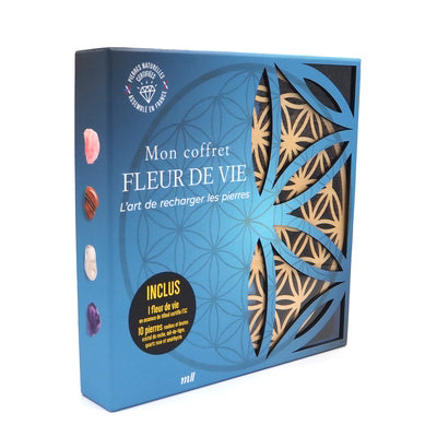 MON COFFRET FLEUR DE VIE  L'ART DE RECHARGER LES PIERRES