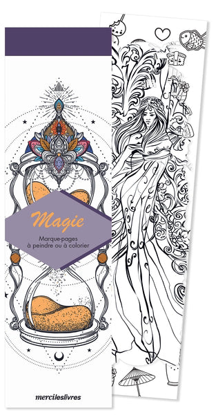 MAGIE : MARQUE-PAGES A PEINDRE OU A COLORIER