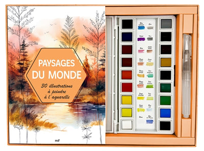 PAYSAGES DU MONDE  30 ILLUSTRATIONS A PEINDRE A L'AQUARELLE