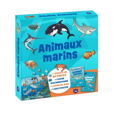 COFFRET  ANIMAUX MARINS