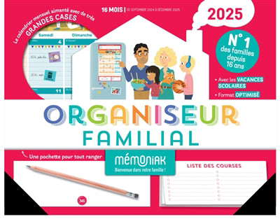 ORGANISEUR FAMILIAL MEMONIAK 2025