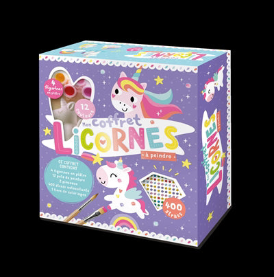 MON COFFRET LICORNES A PEINDRE