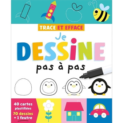 JE DESSINE PAS A PAS  TRACE ET EFFACE