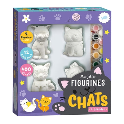 MES JOLIES FIGURINES CHATS A PEINDRE