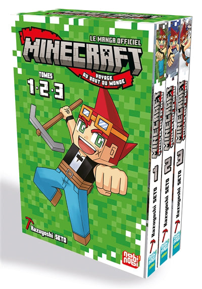 Minecraft, le manga officiel, voyage au bout du monde Tomes 1 2 3