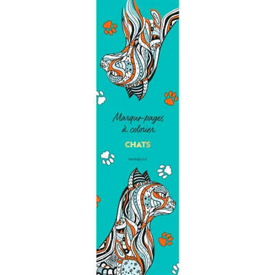 CHATS -MARQUE-PAGES A COLORIER