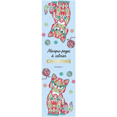 CHATONS -MARQUE-PAGES A COLORIER