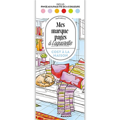 COSY A LA MAISON -MARQUE-PAGES AQUARELLE