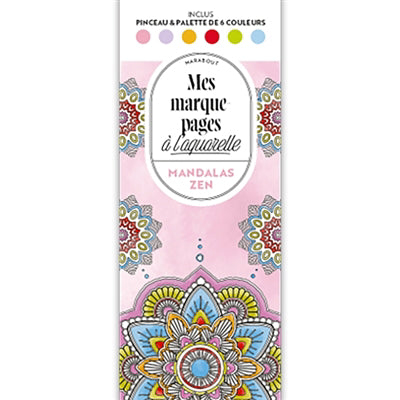MANDALAS ZEN -MARQUE-PAGES..AQUARELLE