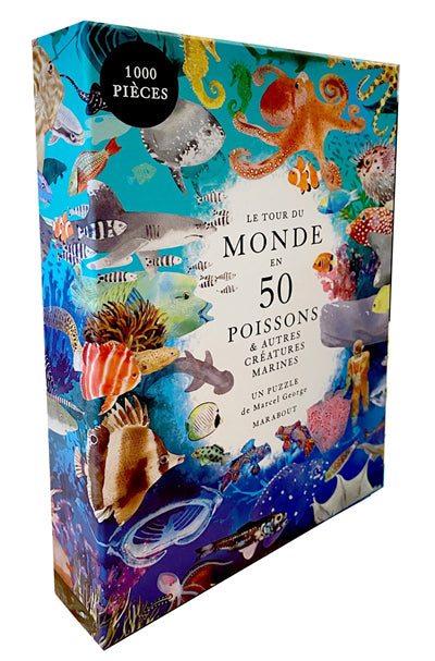 TOUR DU MONDE EN 50 POISSONS..-PUZZLE