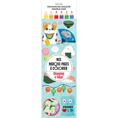 SHOPPING A TOKYO -MARQUE-PAGES..COLORIER