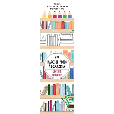 LECTURE ROMANCE -MARQUE-PAGES..COLORIER