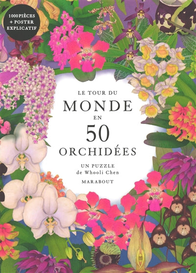 TOUR DU MONDE EN 50 ORCHIDEES -PUZZLE