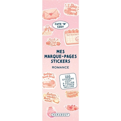 MARQUE-PAGES STICKERS -ROMANCE