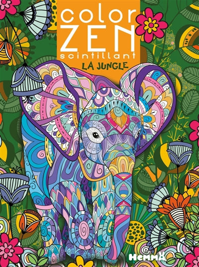 COLOR ZEN SCINTILLANT - ANIMAUX DE LA JUNGLE