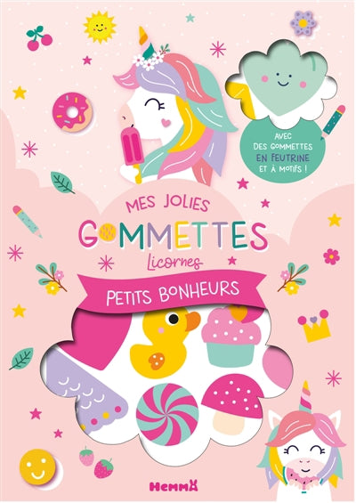 MES JOLIES GOMMETTES LICORNES - PETITS BONHEURS