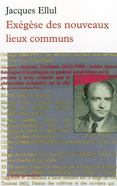 EXÉGÈSE DES NOUVEAUX LIEUX COMMUNS