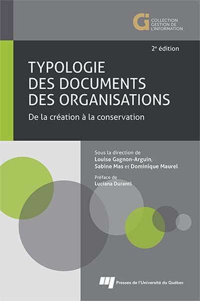 TYPOLOGIE DES DOCUMENTS DES ORGANISATIONS 2E EDI