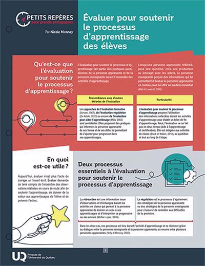 EVALUER POUR SOUTENIR LE PROCESSUS D'APPRENTISSAGE DES ELEVE