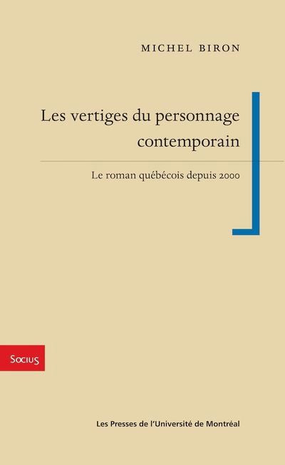 VERTIGES DU PERSONNAGE CONTEMPORAIN