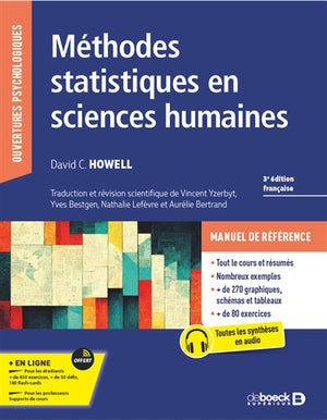 Méthodes statistiques en sciences humaines 3e edition