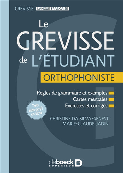 GREVISSE DE L'ETUDIANT ORTHOPHONISTE