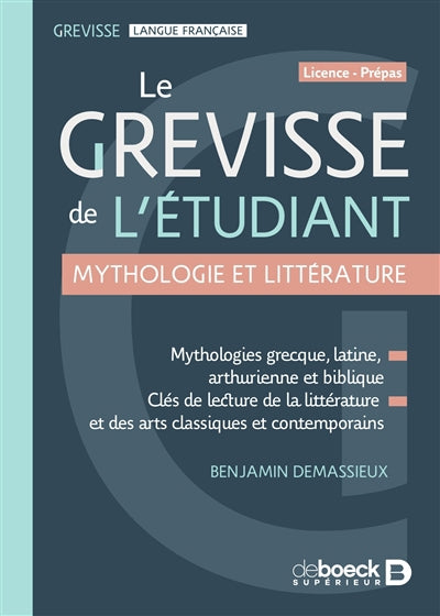 GREVISSE DE L'ETUDIANT  MYTHOLOGIE ET LITTERATURE