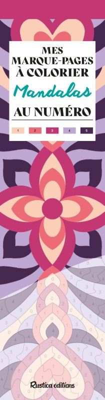 MES MARQUE-PAGES A COLORIER AU NUMERO  MANDALAS