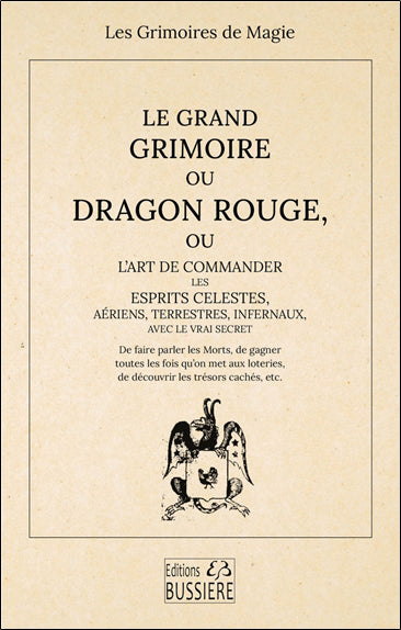 GRAND GRIMOIRE OU DRAGON ROUGE