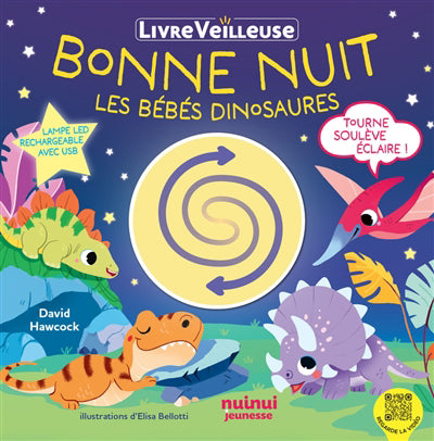 BONNE NUIT LES BEBES DINOSAURES  LIVRE VEILLEUSE