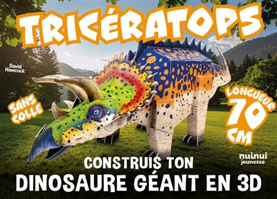 TRICERATOPS  CONSTRUIS TON DINOSAURE GEANT EN 3D