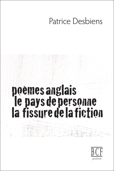 POEMES ANGLAIS - PAYS PERSONNE - FISS.NE