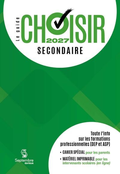 GUIDE CHOISIR SECONDAIRE 2027