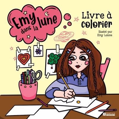 EMY DANS LA LUNE - LIVRE A COLORIER