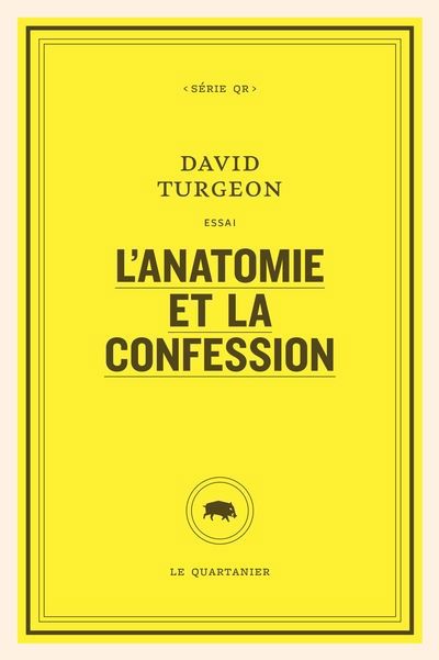 ANATOMIE ET LA CONFESSION     QR 208