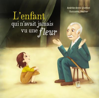 ENFANT QUI N'AVAIT JAMAIS VU UNE FLEUR