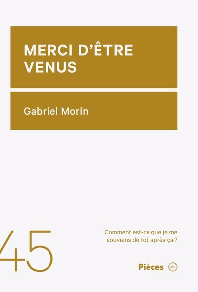 MERCI D'ETRE VENUS