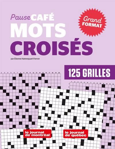 PAUSE-CAFE MOTS CROISES (GRAND FORMAT) N.1