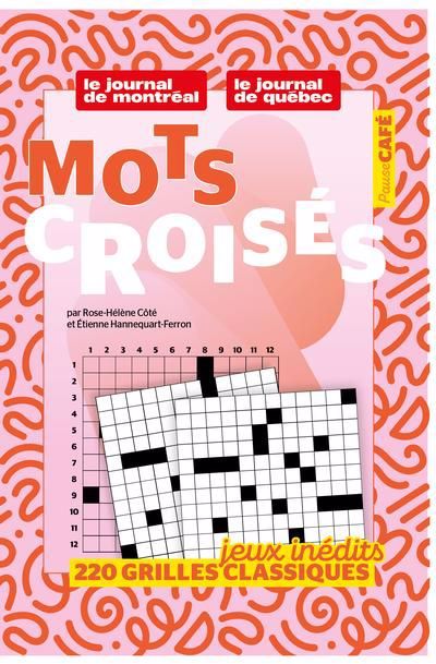 PAUSE CAFE : MOTS CROISES 2025 NO. 1