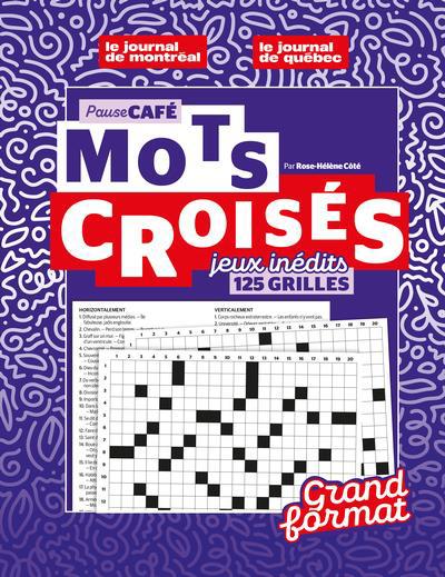 PAUSE CAFE : MOTS CROISES (GF) NO 1