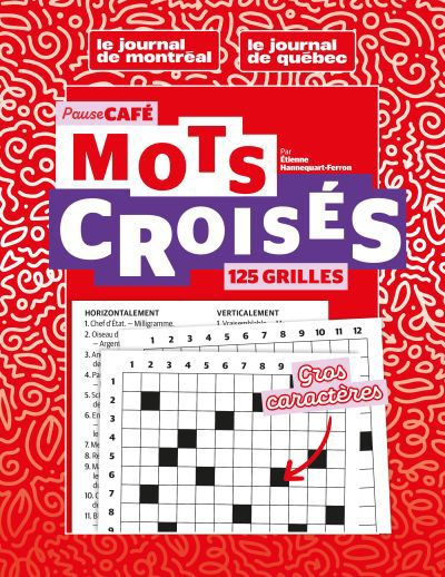 PAUSE CAFE: MOTS CROISES GROS CARACTERES