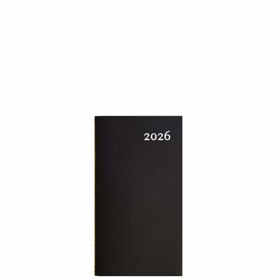 W. MAXWELL AGENDA 2026 MINI NOIR  BILINGUE FRANCAIS-ANGLAIS
