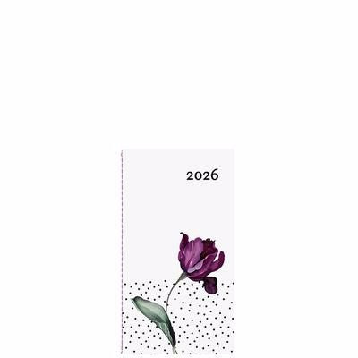 W. MAXWELL AGENDA 2026 MINI TULIPE  BILINGUE FRANCAIS-ANGLAIS